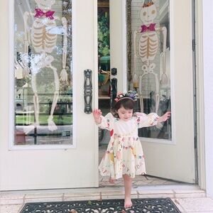 Girls Brooke Dress - Birthday Garland